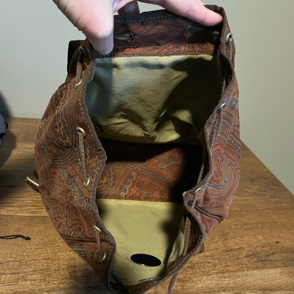 Etro Rust Paisley Backpack - Picture 8 of 8